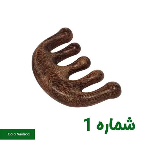 شانه ماساژ چوبی اسکالپ