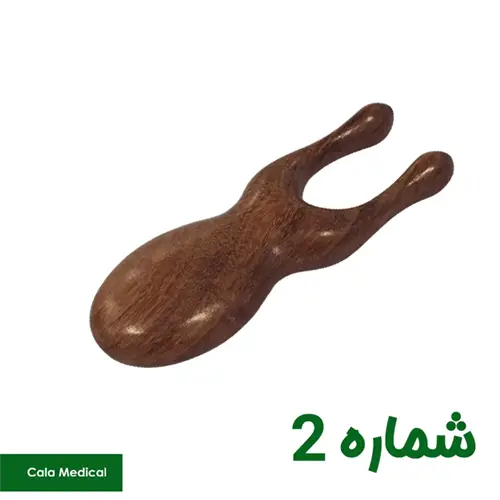 شانه ماساژ چوبی اسکالپ